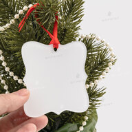 Ялинкова іграшка для сублімації фігурна квадратна акрилова одностороння 75*75 мм, товщина 3 мм (12210) - фото 6 Ялинкова іграшка для сублімації фігурна квадратна акрилова одностороння 75*75 мм, товщина 3 мм (12210) - фото 6 - Заготовки для сублімації