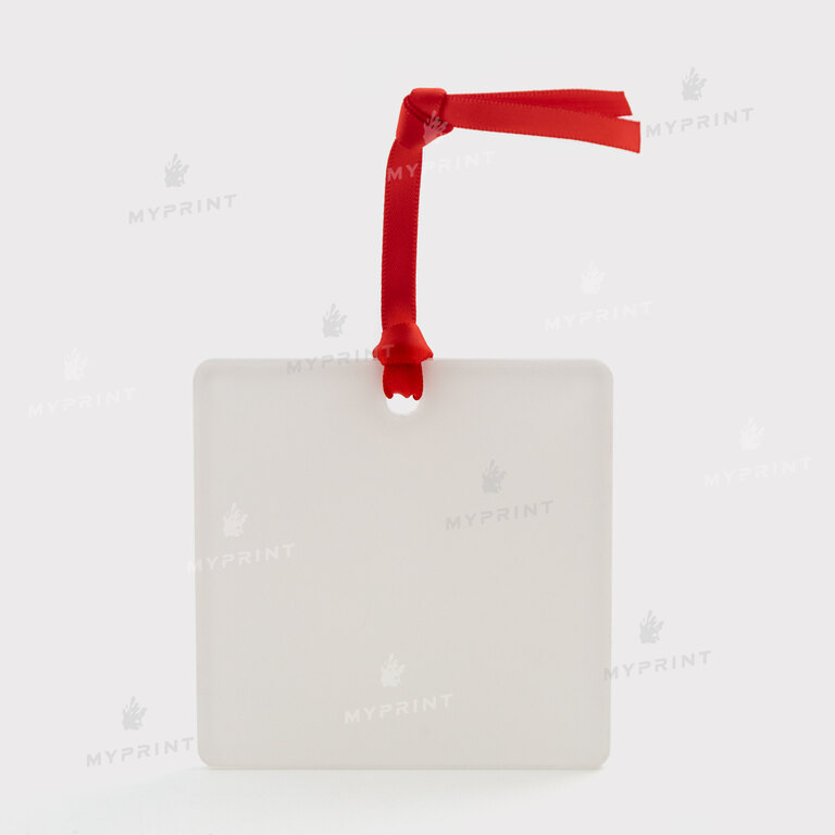 Ялинкова іграшка для сублімації квадратна акрилова одностороння 76,2*76,2 мм, товщина 3 мм (12211) Ялинкова іграшка для сублімації квадратна акрилова одностороння 76,2*76,2 мм, товщина 3 мм (12211)