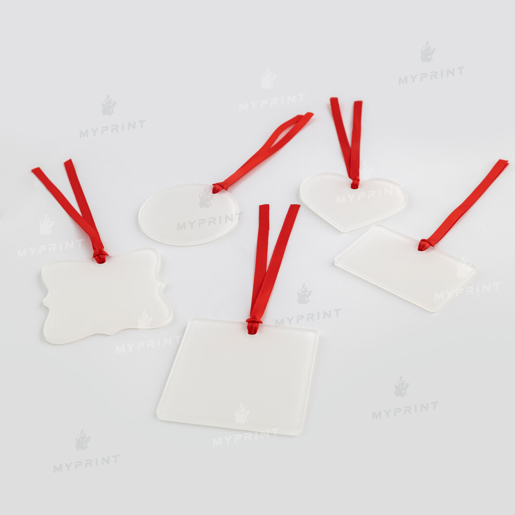 Ялинкова іграшка для сублімації прямокутна акрилова одностороння 50,8*76,2 мм, товщина 3 мм (12213) - фото 5 Ялинкова іграшка для сублімації прямокутна акрилова одностороння 50,8*76,2 мм, товщина 3 мм (12213) - фото 5 - Заготовки для сублімації