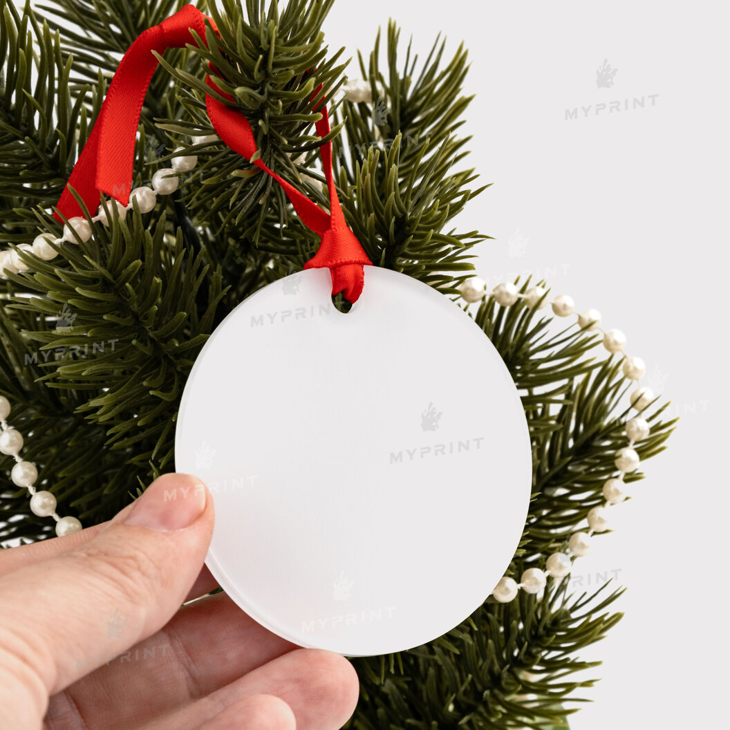 Ялинкова іграшка для сублімації кругла акрилова одностороння 69,8 мм, товщина 3 мм (12214) - фото 6 Ялинкова іграшка для сублімації кругла акрилова одностороння 69,8 мм, товщина 3 мм (12214) - фото 6 - Заготовки для сублімації