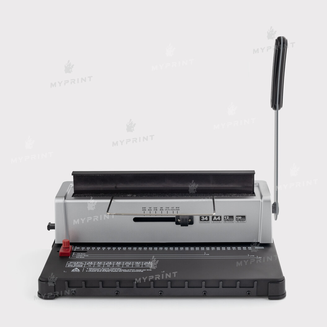 Manual bookbinder with metal spring 3:1 (34 holes) (12382) - фото 2 - Printing equipment and materials