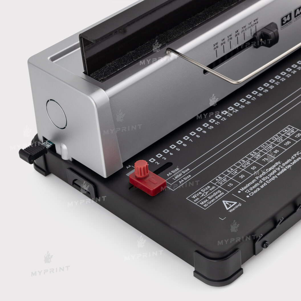 Manual bookbinder with metal spring 3:1 (34 holes) (12382) - фото 5 - Printing equipment and materials