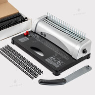 Брошюровщик (биндер) ручной на пластиковую гребенку (21 отверстие) (12383) - фото 7 Брошюровщик (биндер) ручной на пластиковую гребенку (21 отверстие) (12383) - фото 7 - Полиграфическое оборудование и материалы