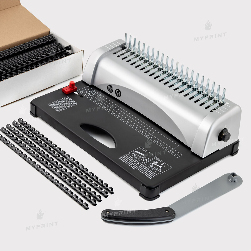 Брошюровщик (биндер) ручной на пластиковую гребенку (21 отверстие) (12383) - фото 7 Брошюровщик (биндер) ручной на пластиковую гребенку (21 отверстие) (12383) - фото 7 - Полиграфическое оборудование и материалы
