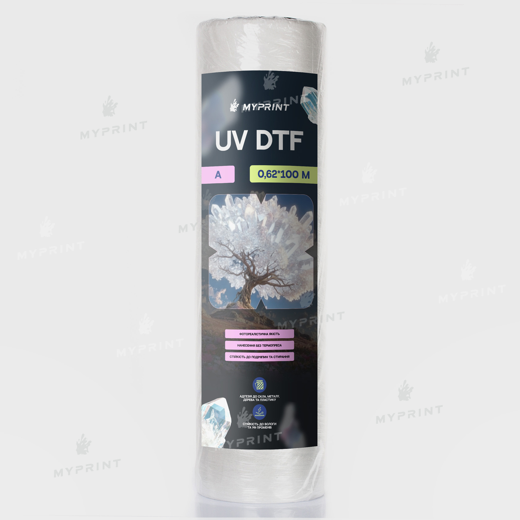 Плівка для UV DTF друку My Print A, рулон 0,62*100 м (11565) - фото 1 - Витратні матеріали для друку
