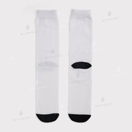Носки для сублимации Style A белые с черным носком и пяткой 48 см (12128) - фото 1 Носки для сублимации Style A белые с черным носком и пяткой 48 см (12128) - фото 1 - Заготовки для сублимации