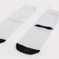 Носки для сублимации Style A белые с черным носком и пяткой 48 см (12128) - фото 2 Носки для сублимации Style A белые с черным носком и пяткой 48 см (12128) - фото 2 - Заготовки для сублимации