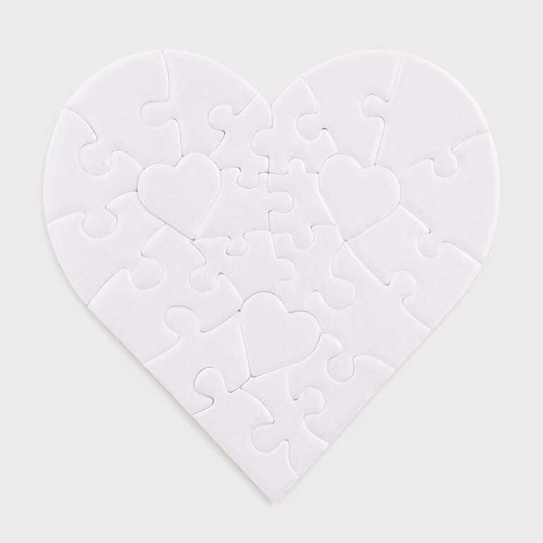 Puzzle for sublimation heart (10*10 cm) 23 elements (7273) Puzzle for sublimation heart (10*10 cm) 23 elements (7273)