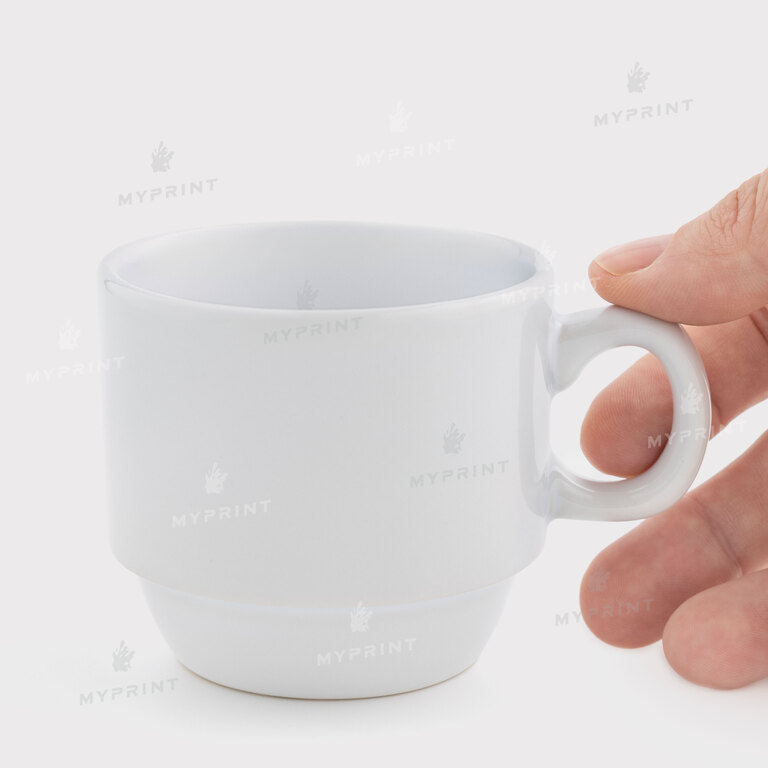 Чашка для сублімації біла, яка складається одна на іншу (150 мл) (12691) Чашка для сублімації біла, яка складається одна на іншу (150 мл) (12691)