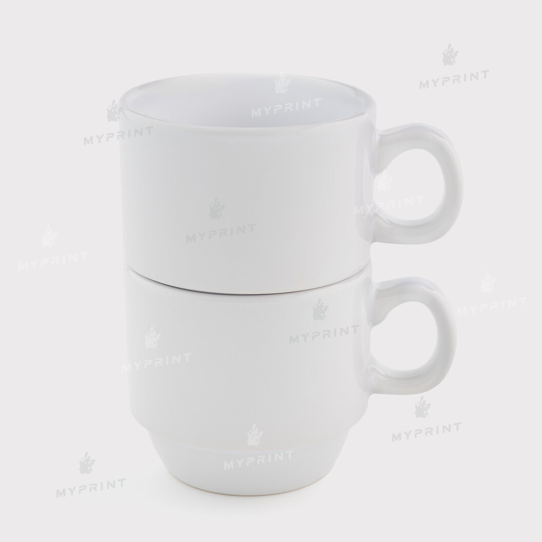 Кружка для сублимации белая складывающаяся одна на другую (150 мл) (12691) - фото 3 Кружка для сублимации белая складывающаяся одна на другую (150 мл) (12691) - фото 3 - Заготовки для сублимации
