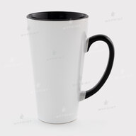 Чашка для сублімації лате кольорова всередині з кольоровою ручкою чорна 17 Oz (500 мл) (12655) - фото 1 Чашка для сублімації лате кольорова всередині з кольоровою ручкою чорна 17 Oz (500 мл) (12655) - фото 1 - Заготовки для сублімації