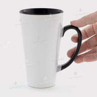 Чашка для сублімації лате кольорова всередині з кольоровою ручкою чорна 17 Oz (500 мл) (12655) - фото 2 Чашка для сублімації лате кольорова всередині з кольоровою ручкою чорна 17 Oz (500 мл) (12655) - фото 2 - Заготовки для сублімації