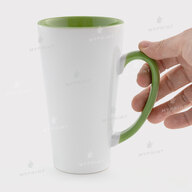Кружка для сублимации латте цветная внутри с цветной ручкой салатовая 17 Oz (500 мл) (12656) - фото 2 Кружка для сублимации латте цветная внутри с цветной ручкой салатовая 17 Oz (500 мл) (12656) - фото 2 - Заготовки для сублимации