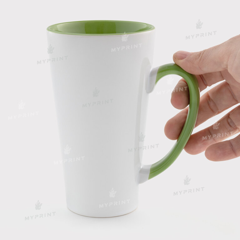 Чашка для сублімації лате кольорова всередині з кольоровою ручкою салатова 17 Oz (500 мл) (12656) Чашка для сублімації лате кольорова всередині з кольоровою ручкою салатова 17 Oz (500 мл) (12656)