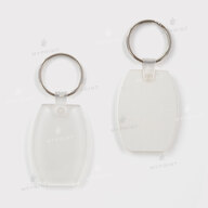 Keychain for sublimation acrylic double-sided oval glossy white 40*55 mm, thickness 4 mm (12201) - фото 1 Keychain for sublimation acrylic double-sided oval glossy white 40*55 mm, thickness 4 mm (12201) - фото 1 - Blanks for sublimation