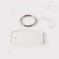Keychain for sublimation acrylic double-sided oval glossy white 40*55 mm, thickness 4 mm (12201) - фото 2 Keychain for sublimation acrylic double-sided oval glossy white 40*55 mm, thickness 4 mm (12201) - фото 2 - Blanks for sublimation
