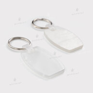Keychain for sublimation acrylic double-sided oval glossy white 40*55 mm, thickness 4 mm (12201) - фото 3 Keychain for sublimation acrylic double-sided oval glossy white 40*55 mm, thickness 4 mm (12201) - фото 3 - Blanks for sublimation