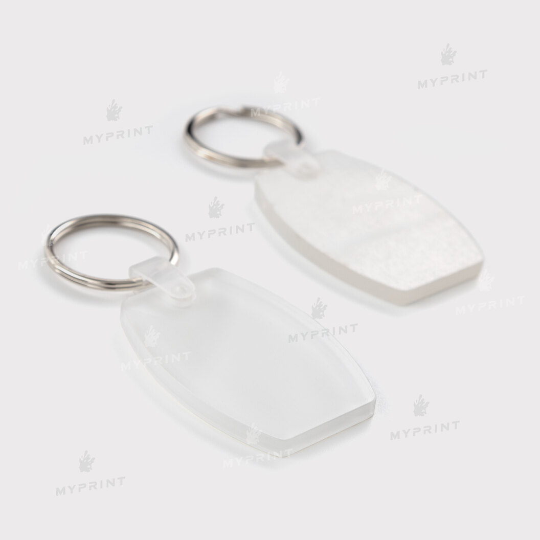 Keychain for sublimation acrylic double-sided oval glossy white 40*55 mm, thickness 4 mm (12201) - фото 3 Keychain for sublimation acrylic double-sided oval glossy white 40*55 mm, thickness 4 mm (12201) - фото 3 - Blanks for sublimation