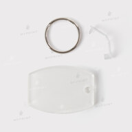 Keychain for sublimation acrylic double-sided oval glossy white 40*55 mm, thickness 4 mm (12201) - фото 4 Keychain for sublimation acrylic double-sided oval glossy white 40*55 mm, thickness 4 mm (12201) - фото 4 - Blanks for sublimation