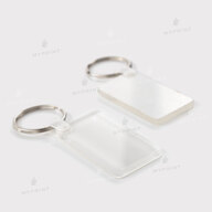 Keychain for sublimation acrylic double-sided rectangular glossy white 30*55 mm, thickness 4 mm (12202) - фото 3 Keychain for sublimation acrylic double-sided rectangular glossy white 30*55 mm, thickness 4 mm (12202) - фото 3 - Blanks for sublimation