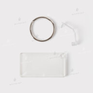 Keychain for sublimation acrylic double-sided rectangular glossy white 30*55 mm, thickness 4 mm (12202) - фото 4 Keychain for sublimation acrylic double-sided rectangular glossy white 30*55 mm, thickness 4 mm (12202) - фото 4 - Blanks for sublimation
