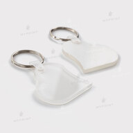 Keychain for sublimation acrylic double-sided in the shape of a heart glossy white 50*55 mm, thickness 4 mm (12199) - фото 3 Keychain for sublimation acrylic double-sided in the shape of a heart glossy white 50*55 mm, thickness 4 mm (12199) - фото 3 - Blanks for sublimation