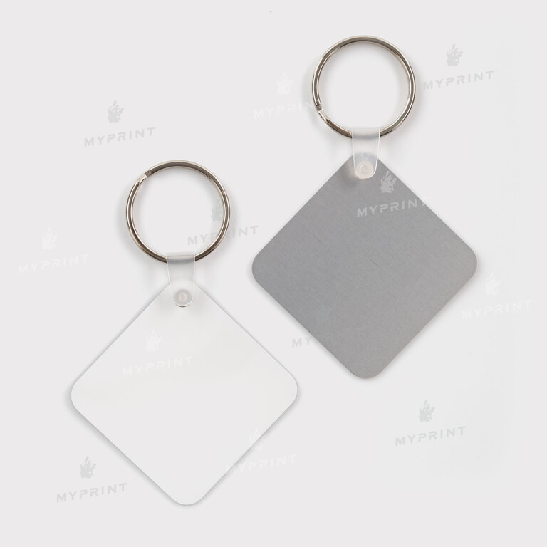 Брелок для сублімації металевий односторонній квадратний 50*50 мм, товщина 1,15 мм (12205) Брелок для сублімації металевий односторонній квадратний 50*50 мм, товщина 1,15 мм (12205)