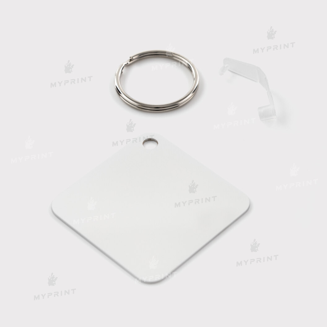 Брелок для сублімації металевий односторонній квадратний 50*50 мм, товщина 1,15 мм (12205) - фото 2 Брелок для сублімації металевий односторонній квадратний 50*50 мм, товщина 1,15 мм (12205) - фото 2 - Заготовки для сублімації