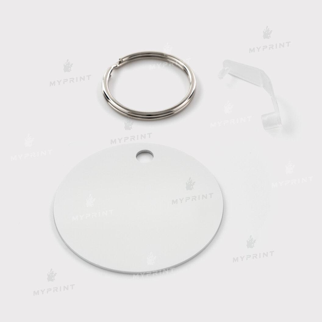 Keychain for sublimation metal one-sided round 50 mm, thickness 1.15 mm (12203) - фото 2 Keychain for sublimation metal one-sided round 50 mm, thickness 1.15 mm (12203) - фото 2 - Blanks for sublimation