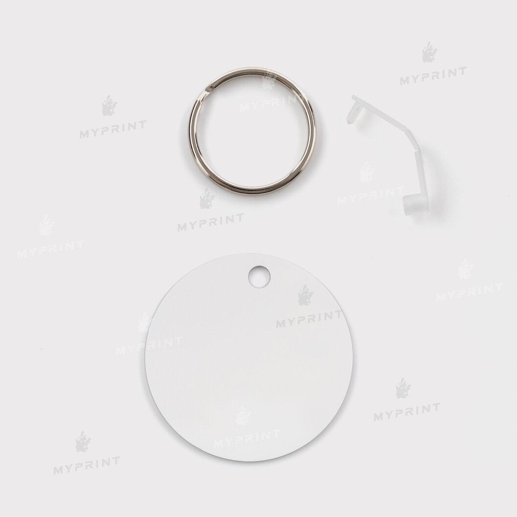 Keychain for sublimation metal one-sided round 50 mm, thickness 1.15 mm (12203) - фото 3 Keychain for sublimation metal one-sided round 50 mm, thickness 1.15 mm (12203) - фото 3 - Blanks for sublimation