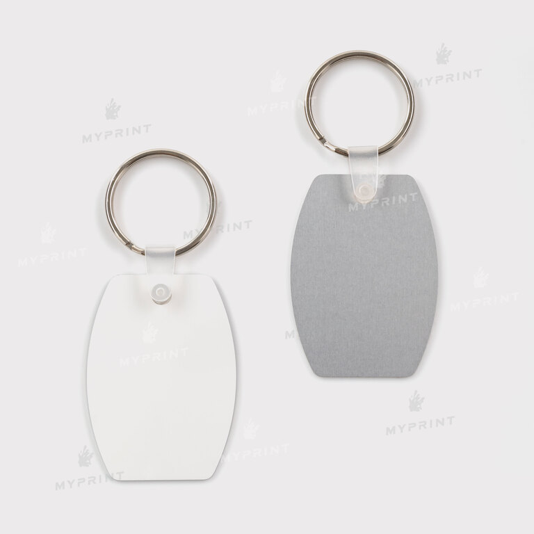 Keychain for sublimation metal one-sided oval 55*40 mm (5807) 