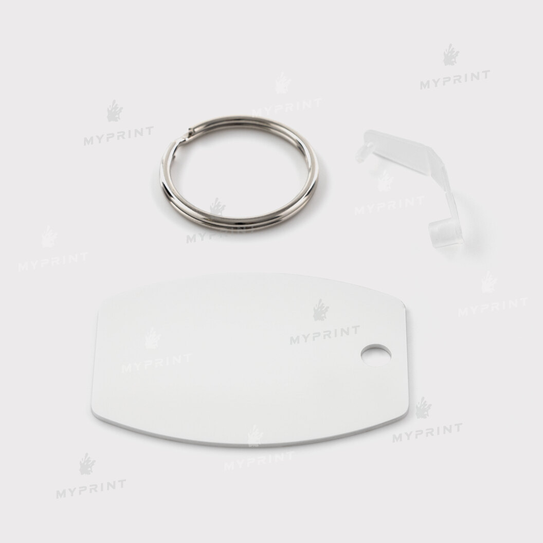 Keychain for sublimation metal one-sided oval 55*40 mm (5807) - фото 2 Keychain for sublimation metal one-sided oval 55*40 mm (5807) - фото 2 - Blanks for sublimation