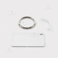 Keychain for sublimation metal one-sided rectangular 30*55 mm, thickness 1.15 mm (12206) - фото 2 Keychain for sublimation metal one-sided rectangular 30*55 mm, thickness 1.15 mm (12206) - фото 2 - Blanks for sublimation