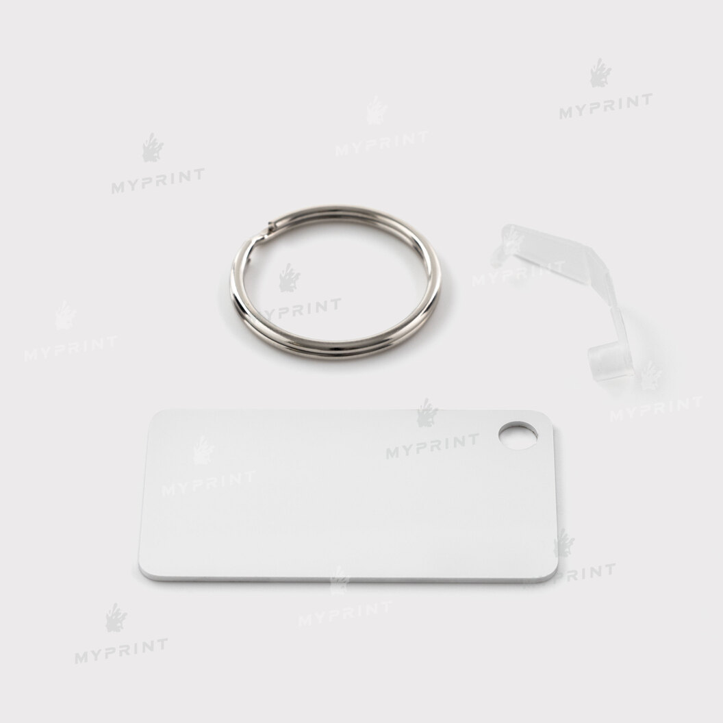 Keychain for sublimation metal one-sided rectangular 30*55 mm, thickness 1.15 mm (12206) - фото 2 Keychain for sublimation metal one-sided rectangular 30*55 mm, thickness 1.15 mm (12206) - фото 2 - Blanks for sublimation