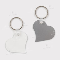 Keychain for sublimation metal one-sided in the shape of a heart 50*55 mm, thickness 1.15 mm (12204) - фото 1 Keychain for sublimation metal one-sided in the shape of a heart 50*55 mm, thickness 1.15 mm (12204) - фото 1 - Blanks for sublimation