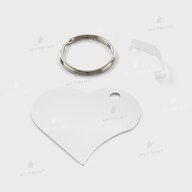 Keychain for sublimation metal one-sided in the shape of a heart 50*55 mm, thickness 1.15 mm (12204) - фото 2 Keychain for sublimation metal one-sided in the shape of a heart 50*55 mm, thickness 1.15 mm (12204) - фото 2 - Blanks for sublimation