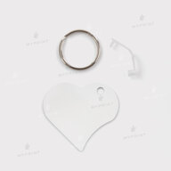 Keychain for sublimation metal one-sided in the shape of a heart 50*55 mm, thickness 1.15 mm (12204) - фото 3 Keychain for sublimation metal one-sided in the shape of a heart 50*55 mm, thickness 1.15 mm (12204) - фото 3 - Blanks for sublimation