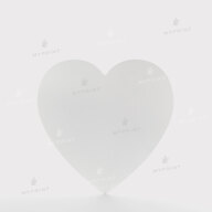 Metal for sublimation in the shape of a heart, glossy white, 203.2 mm, thickness 0.65 mm (12188) - фото 2 - Blanks for sublimation