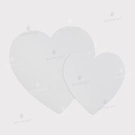 Metal for sublimation in the shape of a heart, glossy white, 203.2 mm, thickness 0.65 mm (12188) - фото 3 - Blanks for sublimation