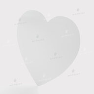 Metal for sublimation in the shape of a heart, glossy white, 279.4 mm, thickness 0.65 mm (12189) - фото 1 - Blanks for sublimation