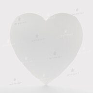 Metal for sublimation in the shape of a heart, glossy white, 279.4 mm, thickness 0.65 mm (12189) - фото 2 - Blanks for sublimation