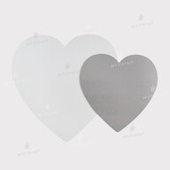 Metal for sublimation in the shape of a heart, glossy white, 279.4 mm, thickness 0.65 mm (12189) - фото 4 - Blanks for sublimation