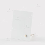 Photo frame for sublimation, metal with metal support, glossy white, 76.2*101.6 mm, thickness 0.65 mm (12220) - фото 1 - Blanks for sublimation