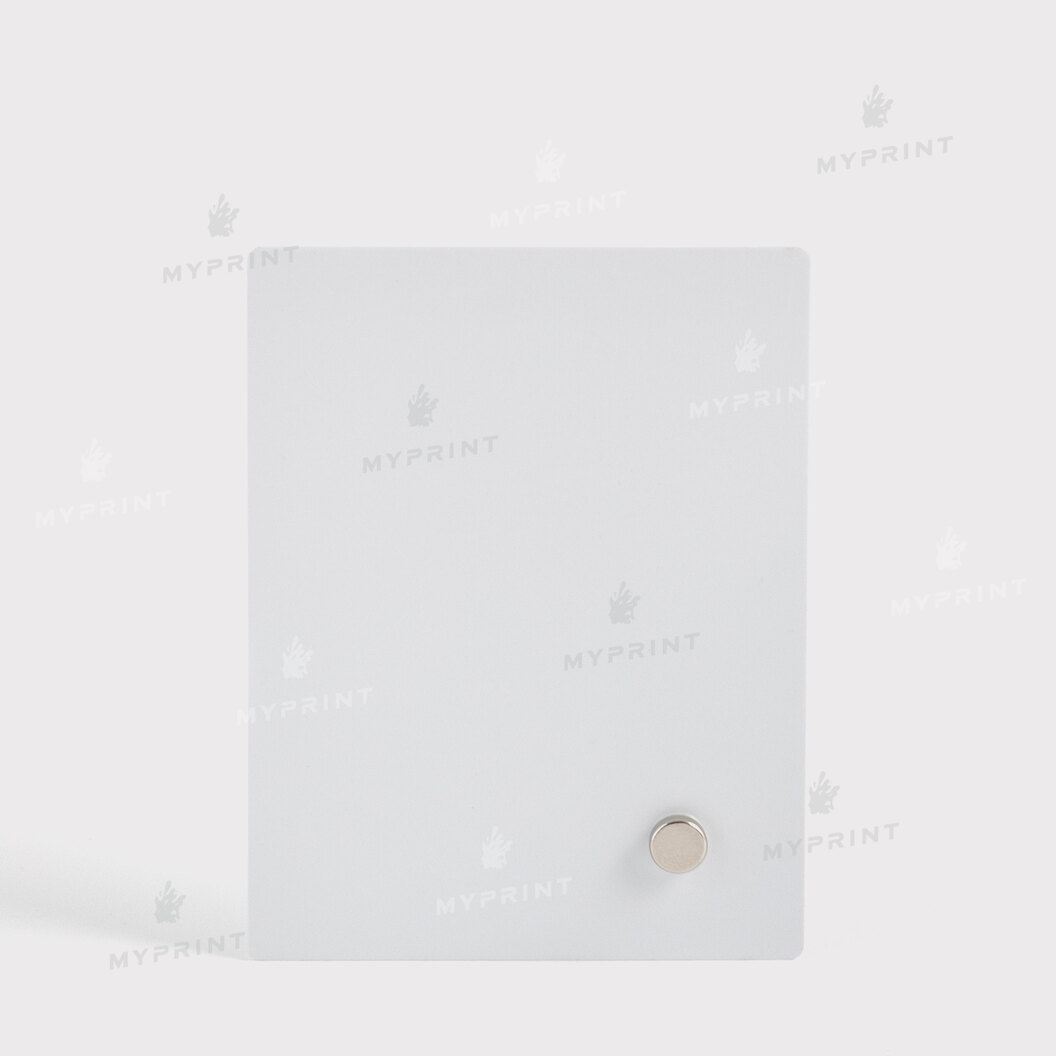 Photo frame for sublimation, metal with metal support, glossy white, 76.2*101.6 mm, thickness 0.65 mm (12220) - фото 2 - Blanks for sublimation