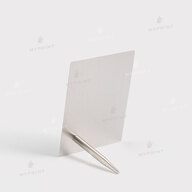 Photo frame for sublimation, metal with metal support, glossy white, 76.2*101.6 mm, thickness 0.65 mm (12220) - фото 3 - Blanks for sublimation