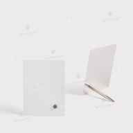 Photo frame for sublimation, metal with metal support, glossy white, 76.2*101.6 mm, thickness 0.65 mm (12220) - фото 4 - Blanks for sublimation