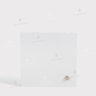 Фоторамка для сублимации металлическая с металлической опорой глянцевый белый 101,6*101,6 мм, толщина 0,65 мм (12222) - фото 2 - Заготовки для сублимации