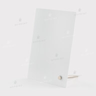 Photo frame for sublimation, metal with metal support, glossy white, 101.6*152.4 mm, thickness 0.65 mm (12223) - фото 1 - Blanks for sublimation