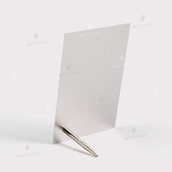 Photo frame for sublimation, metal with metal support, glossy white, 101.6*152.4 mm, thickness 0.65 mm (12223) - фото 3 - Blanks for sublimation