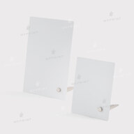 Photo frame for sublimation, metal with metal support, glossy white, 101.6*152.4 mm, thickness 0.65 mm (12223) - фото 5 - Blanks for sublimation